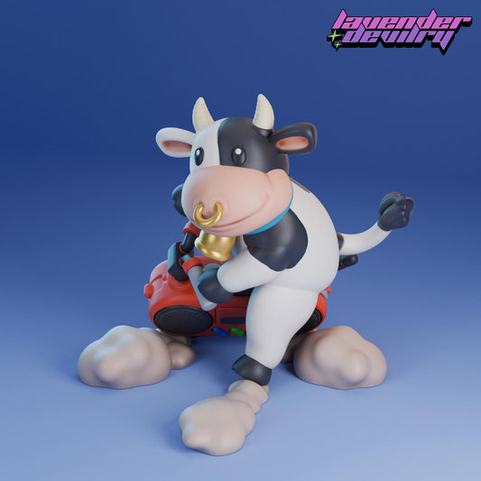 Moomoo Figurine - 75mm - 4 Variations - Lavender Devilry - Resin Printed Figure for D&D, TTRPGs and Board Games