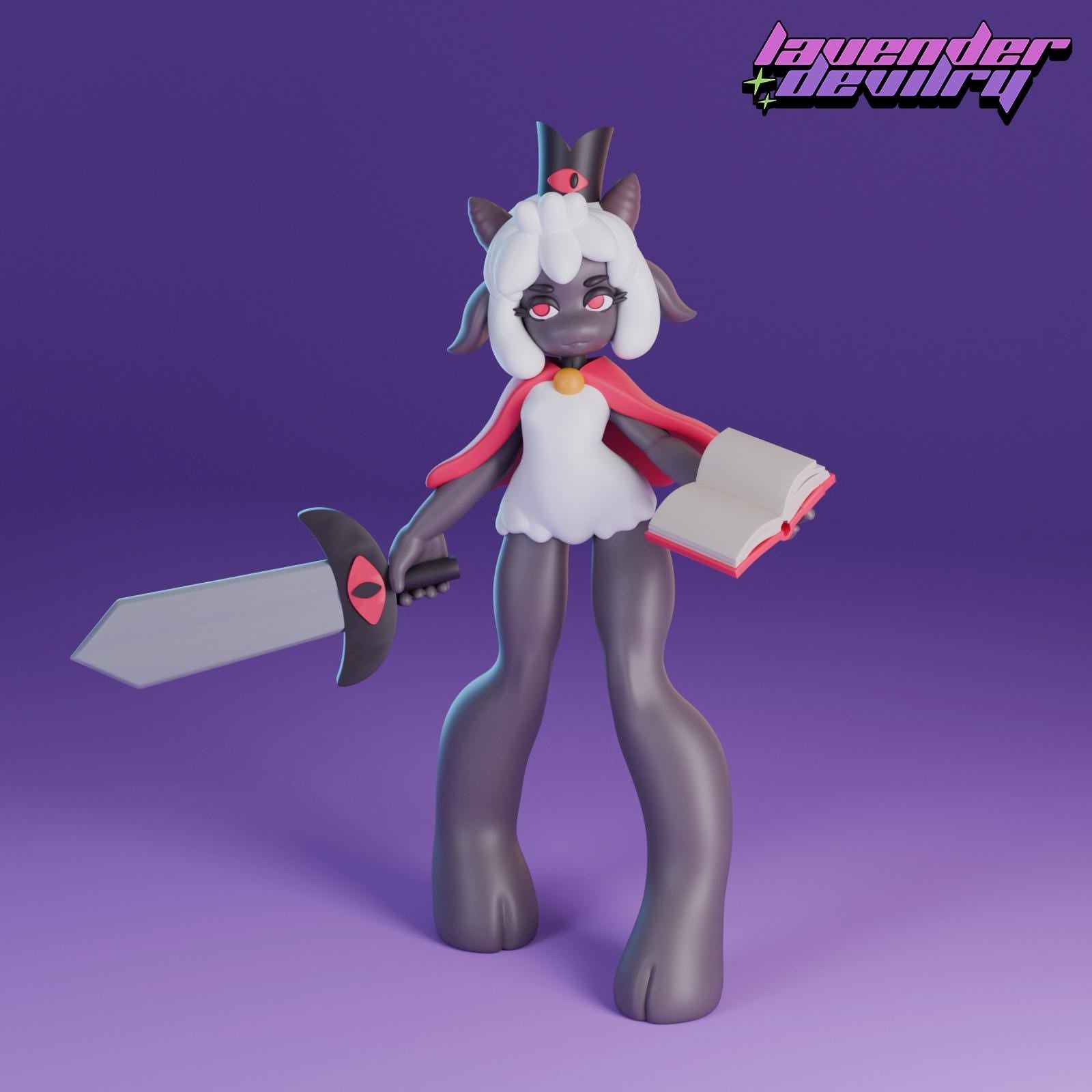 Lamb Cult Leader Miniature - 28mm / 32mm / 36mm / 75mm - Lavender Devilry - Resin Printed Figure for D&D, TTRPGs and Board Games