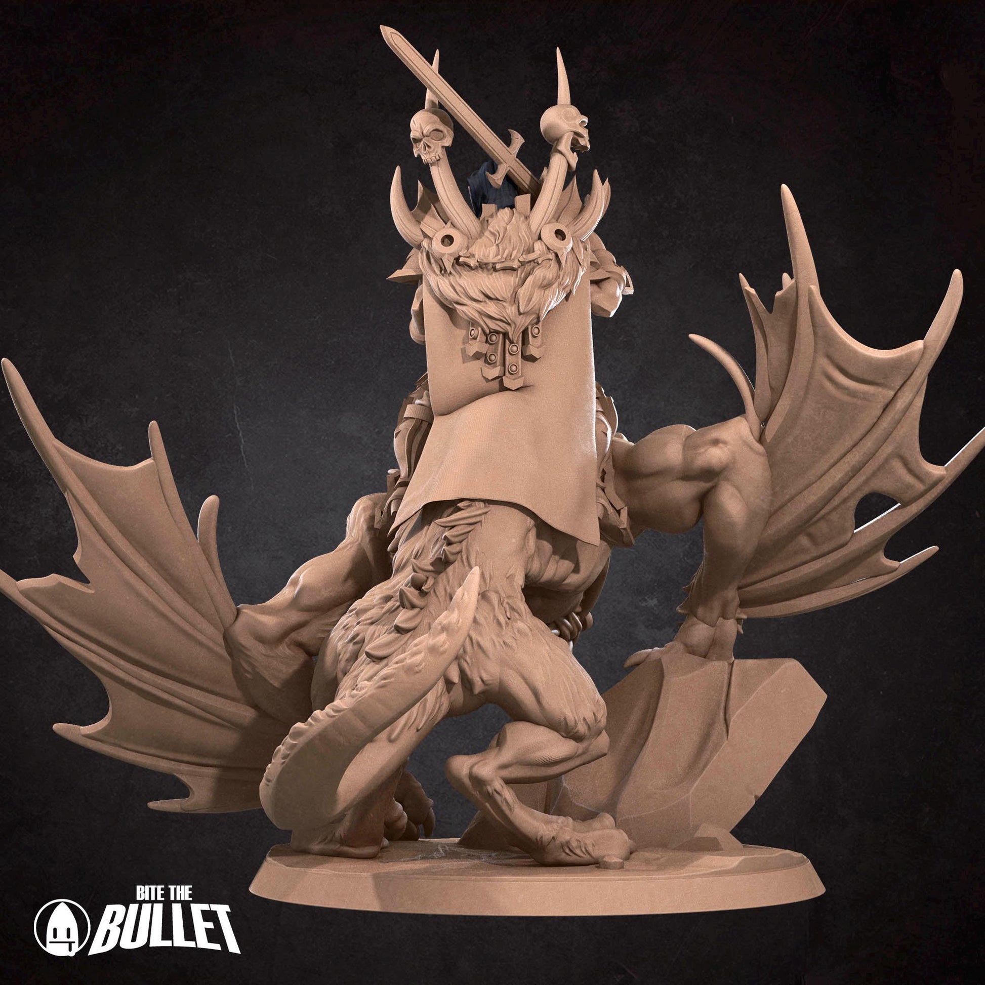Vampire Commander Miniature - 28mm / 32mm / 36mm - Bite the Bullet - Resin Printed Figure for D&D, TTRPGs, and Board Games