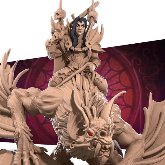 Vampire Commander Miniature - 28mm / 32mm / 36mm - Bite the Bullet - Resin Printed Figure for D&D, TTRPGs, and Board Games