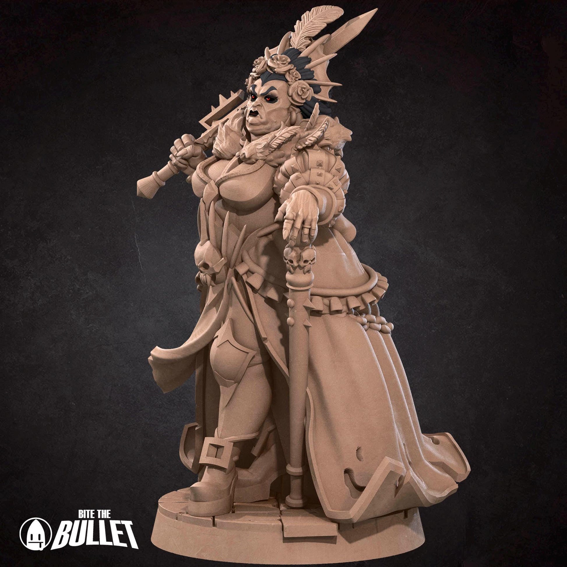 Vampire Countess Miniature - 28mm / 32mm / 36mm - Bite the Bullet - Resin Printed Figure for D&D, TTRPGs, and Board Games