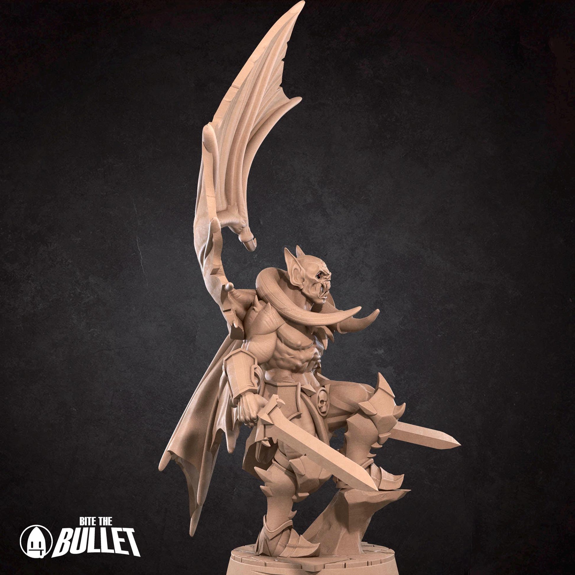 Vampire Fighter Miniature - 28mm / 32mm / 36mm - Bite the Bullet - Resin Printed Figure for D&D, TTRPGs, and Board Games