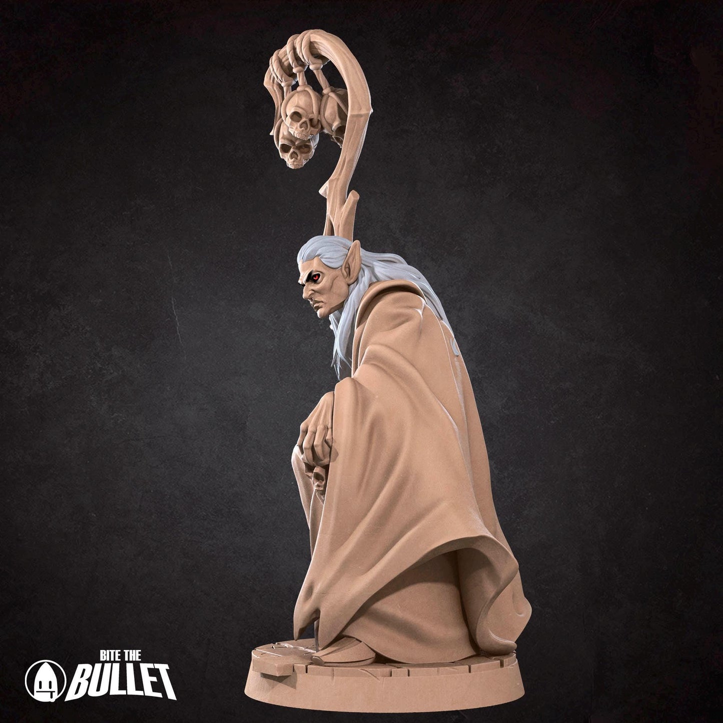 Vampire Sorcerer Miniature - 28mm / 32mm / 36mm - Bite the Bullet - Resin Printed Figure for D&D, TTRPGs, and Board Games