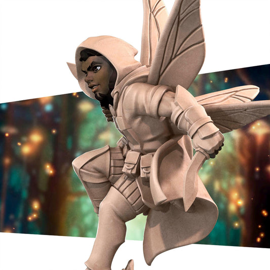 Pixie Rogue Miniature - 28mm / 32mm / 36mm - Bite the Bullet - Resin Printed Figure for D&D, TTRPGs, and Board Games