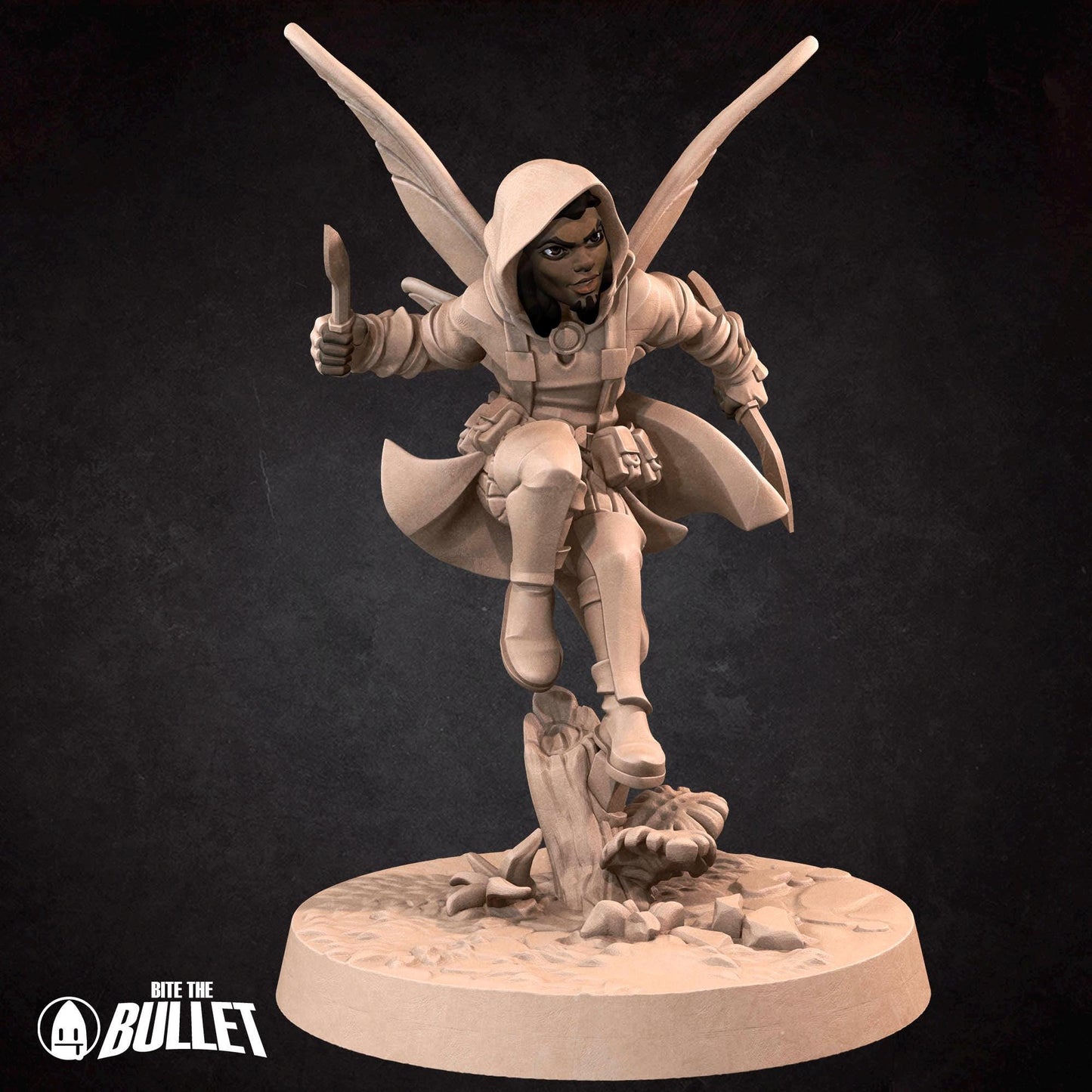 Pixie Rogue Miniature - 28mm / 32mm / 36mm - Bite the Bullet - Resin Printed Figure for D&D, TTRPGs, and Board Games