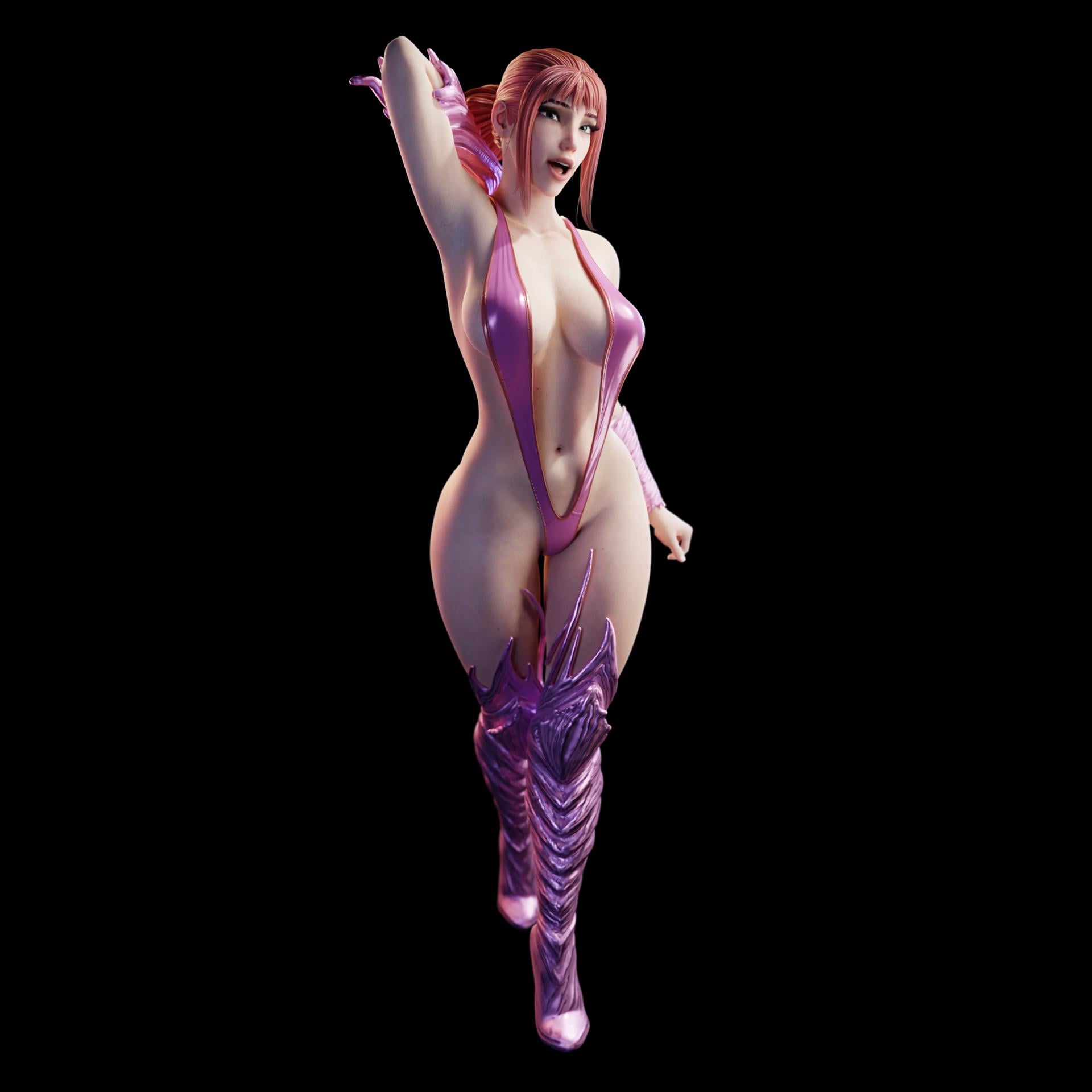 Witch of Desire Ember Miniature - 28mm / 32mm / 36mm / 75mm - Standard & NSFW Variations - QB Works