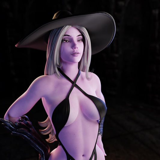 Witch of Desire Irys Miniature - 28mm / 32mm / 36mm / 75mm - Standard & NSFW Variations - QB Works