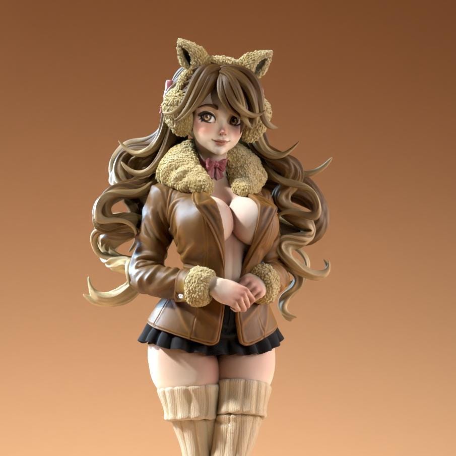 Waifumon Eva Figure - 160mm - Standard, Shiny, and NSFW Variations - Resin Printed - Siryll Art