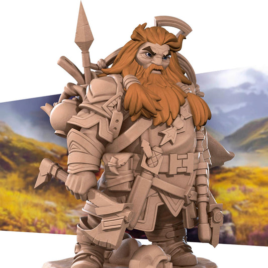 Dwarf Ranger Miniature - 28mm / 32mm / 36mm - Bite the Bullet - Resin Printed Figure for D&D, TTRPGs, and Board Games