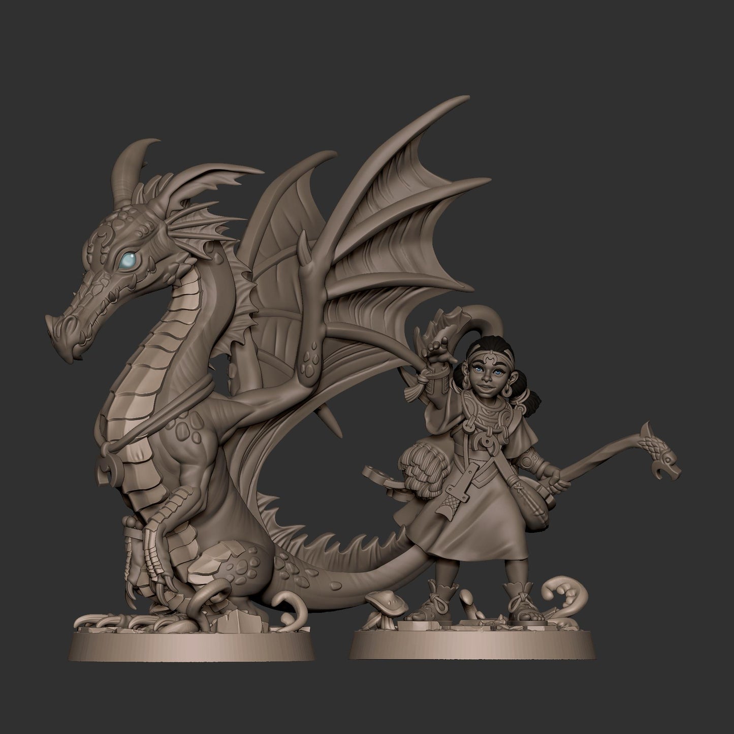 Human Summoner Miniature - 28mm / 32mm / 36mm - Bite the Bullet - Resin Printed Figure for D&D, TTRPGs, and Board Games