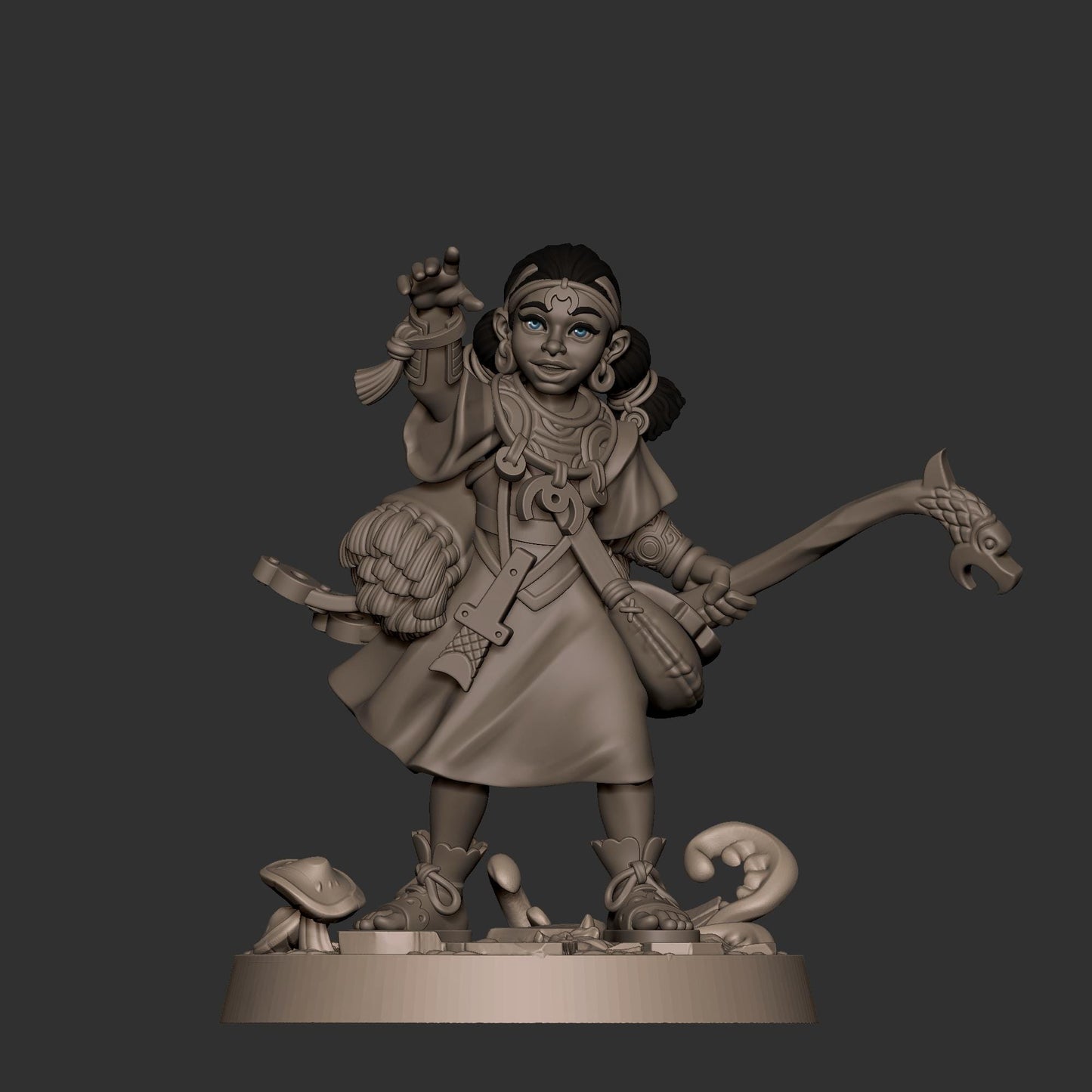 Human Summoner Miniature - 28mm / 32mm / 36mm - Bite the Bullet - Resin Printed Figure for D&D, TTRPGs, and Board Games