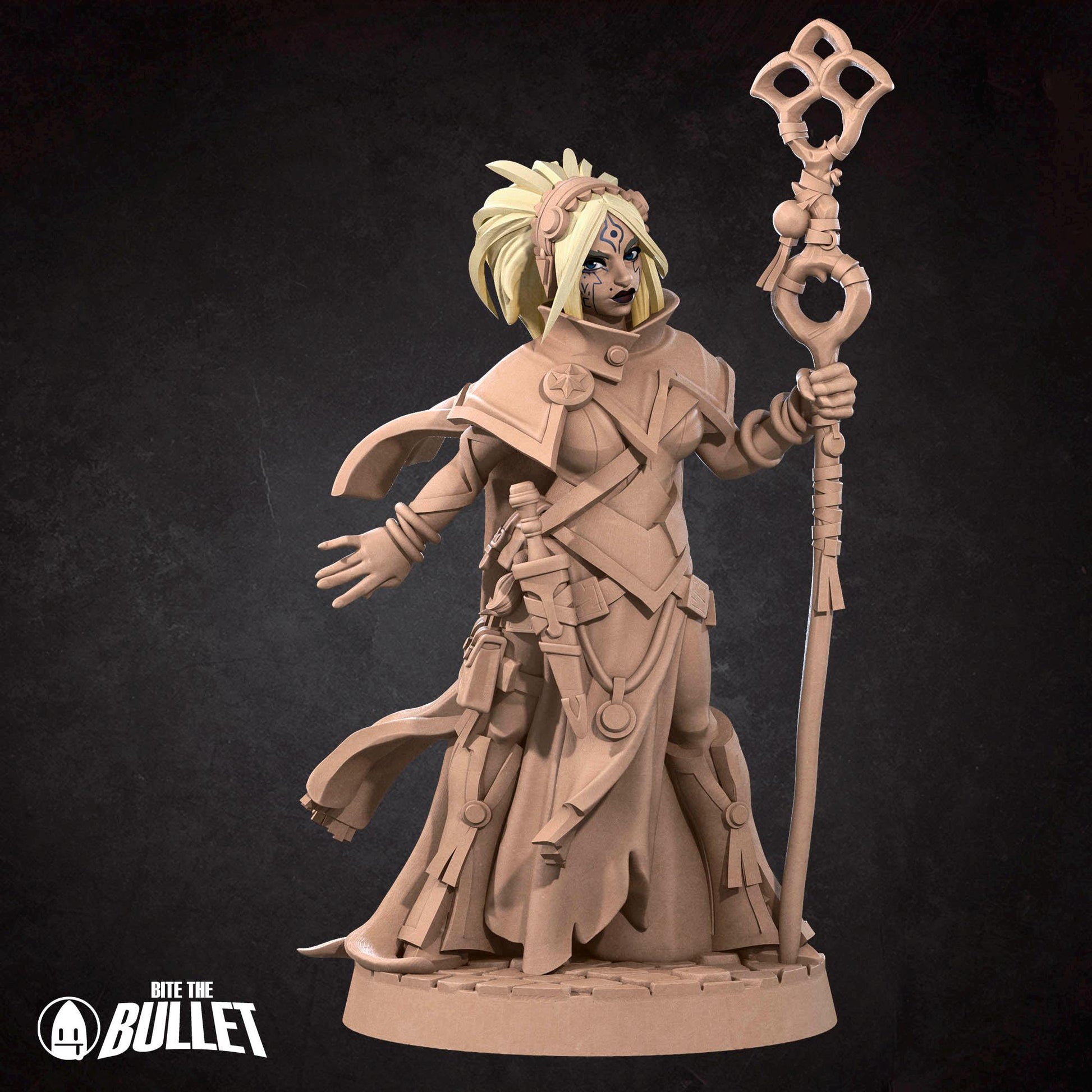 Human Sorceress Miniature - 28mm / 32mm / 36mm -Standard and NSFW- Bite the Bullet - Resin Printed Figure for D&D, TTRPGs, and Board Games