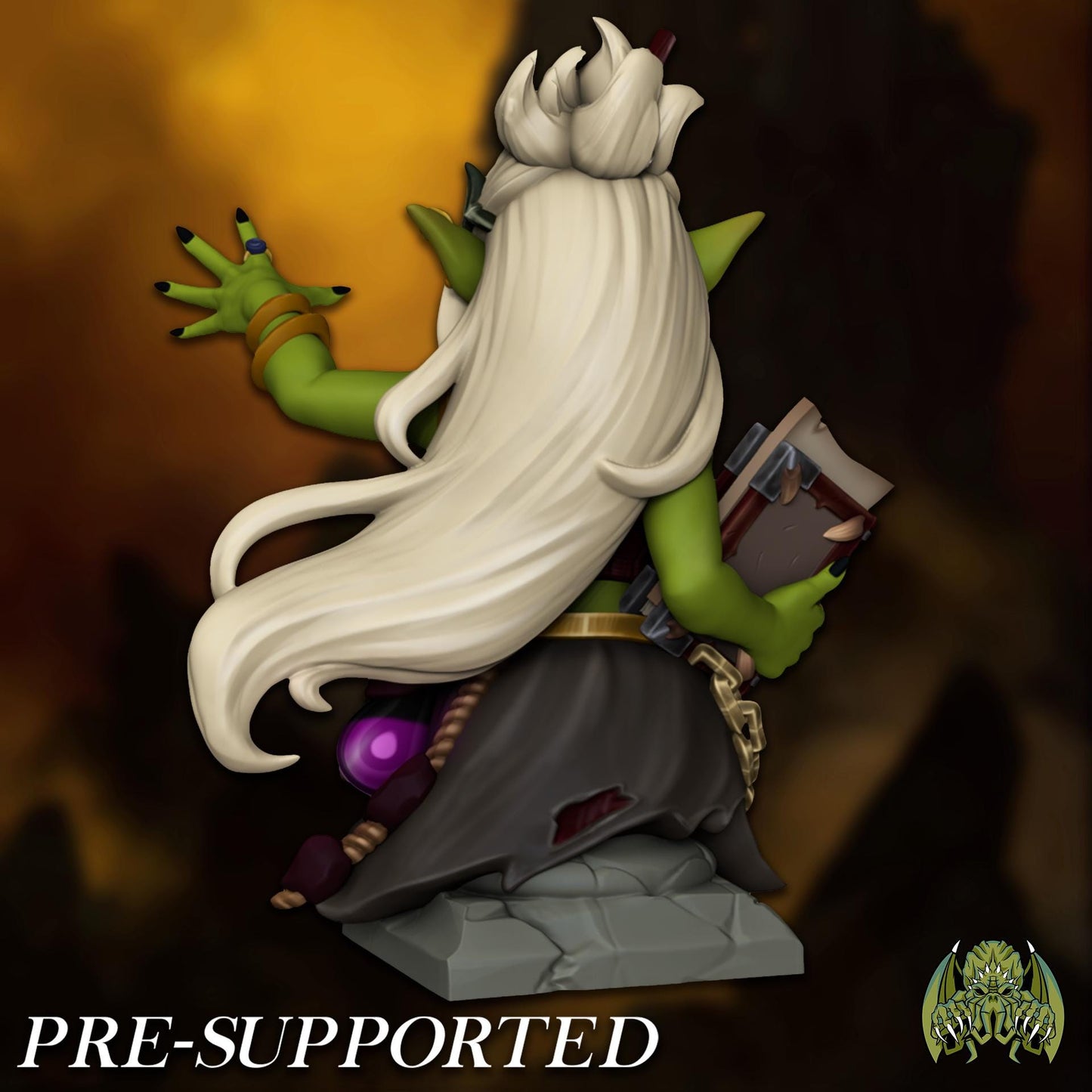 Raksha, Goblin Shaman Miniature - 28mm / 32mm / 36mm / Bust - Miniatures of Madness