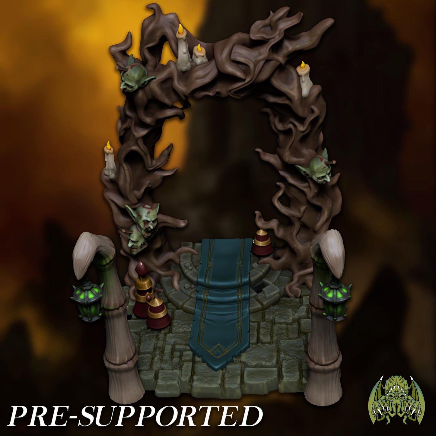 Raksha, Goblin Shaman Miniature - 28mm / 32mm / 36mm / Bust - Miniatures of Madness
