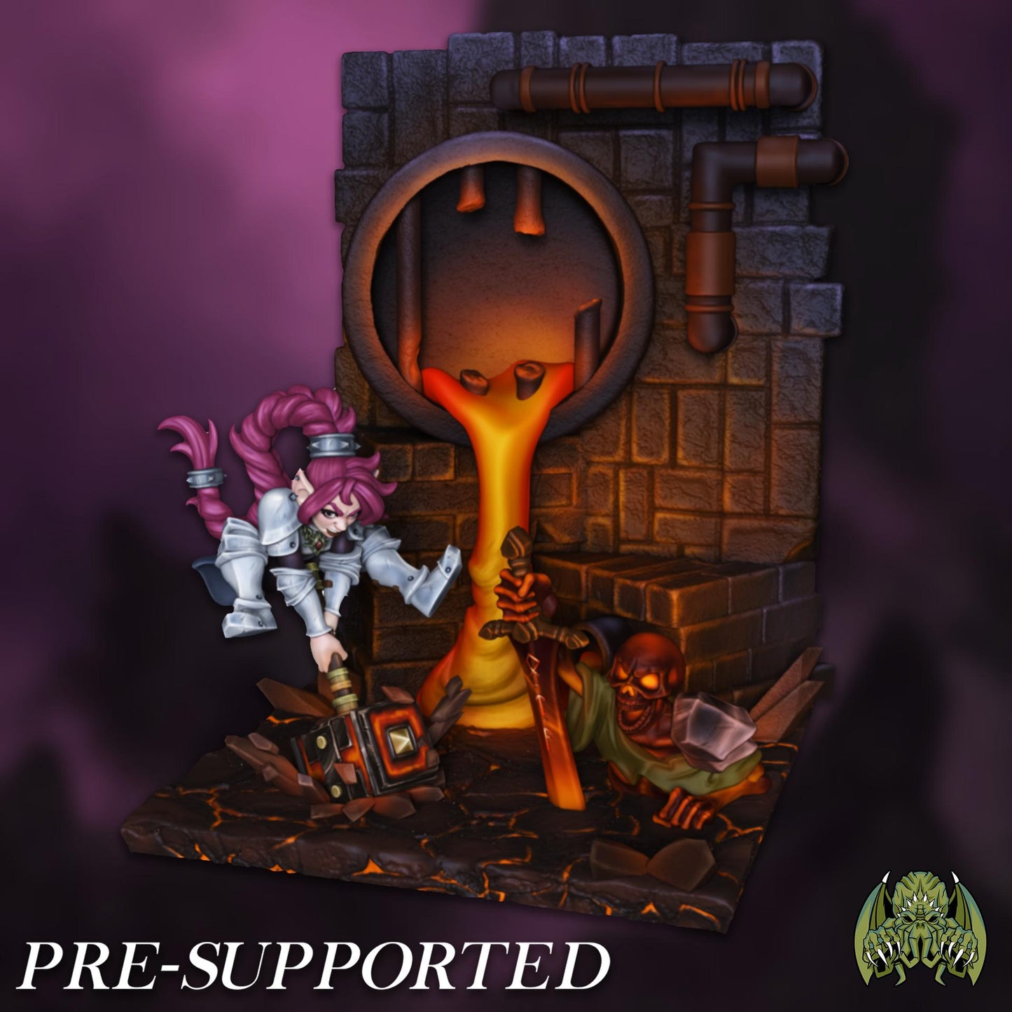 Tess Thunderfoot Miniature - 28mm / 32mm / 36mm / Diorama / Bust - Miniatures of Madness