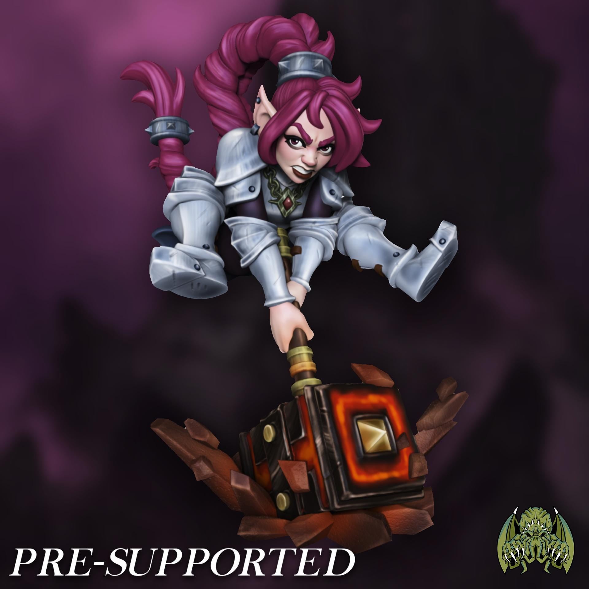 Tess Thunderfoot Miniature - 28mm / 32mm / 36mm / Diorama / Bust - Miniatures of Madness