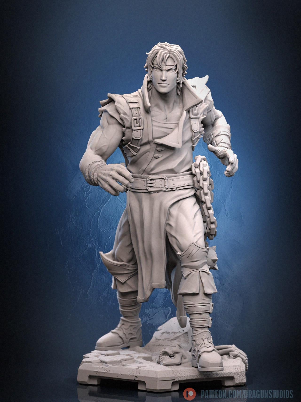 Vampire Vanquisher (Rondo Ver.) Miniature - 28mm / 32mm / 36mm / 100mm - DraGun Studios