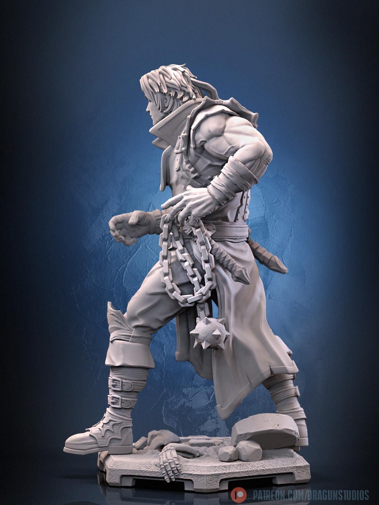 Vampire Vanquisher (Rondo Ver.) Miniature - 28mm / 32mm / 36mm / 100mm - DraGun Studios