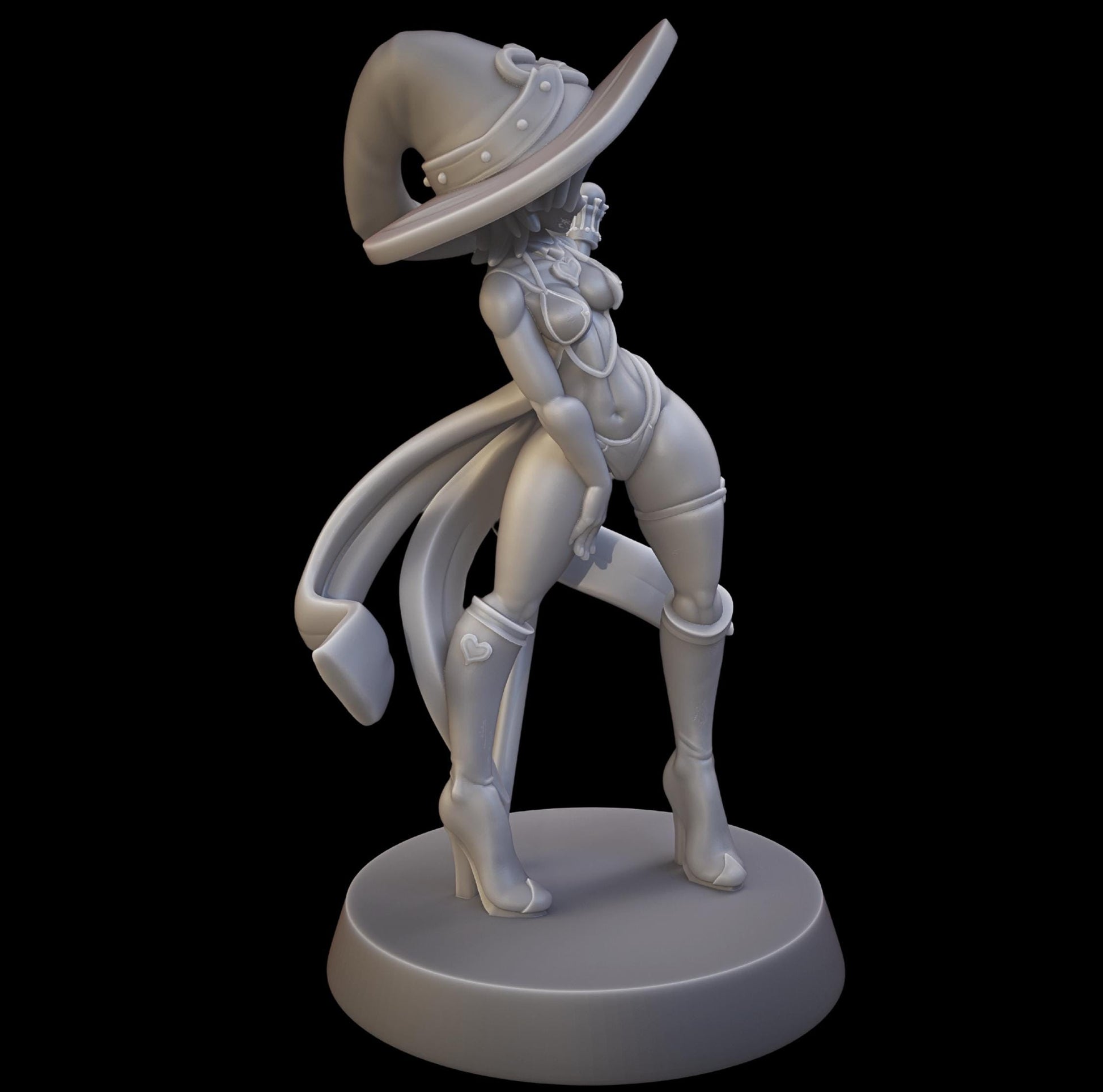 Heartbreaker Wizard Miniature - 28mm / 32mm / 36mm - Juancho's Minis - Resin Printed Figure for D&D, TTRPGs, and Board Games