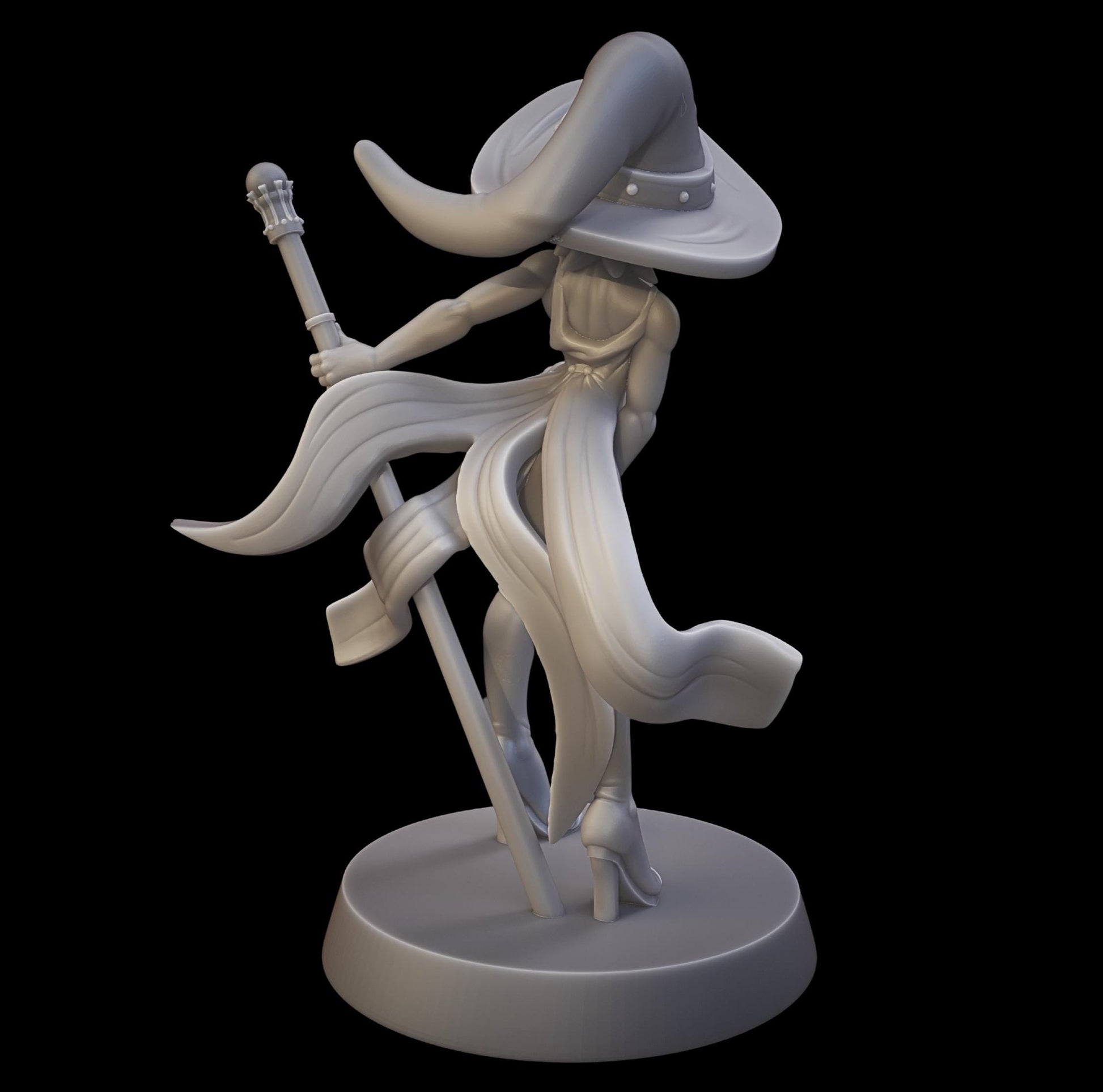 Heartbreaker Wizard Miniature - 28mm / 32mm / 36mm - Juancho's Minis - Resin Printed Figure for D&D, TTRPGs, and Board Games
