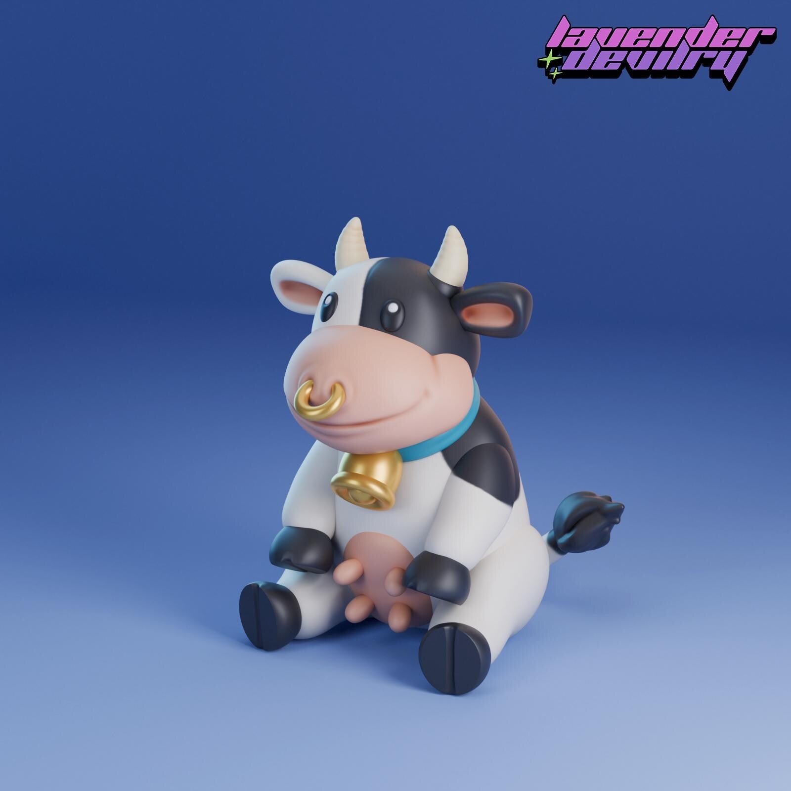 Moomoo Figurine - 75mm - 4 Variations - Lavender Devilry - Resin Printed Figure for D&D, TTRPGs and Board Games
