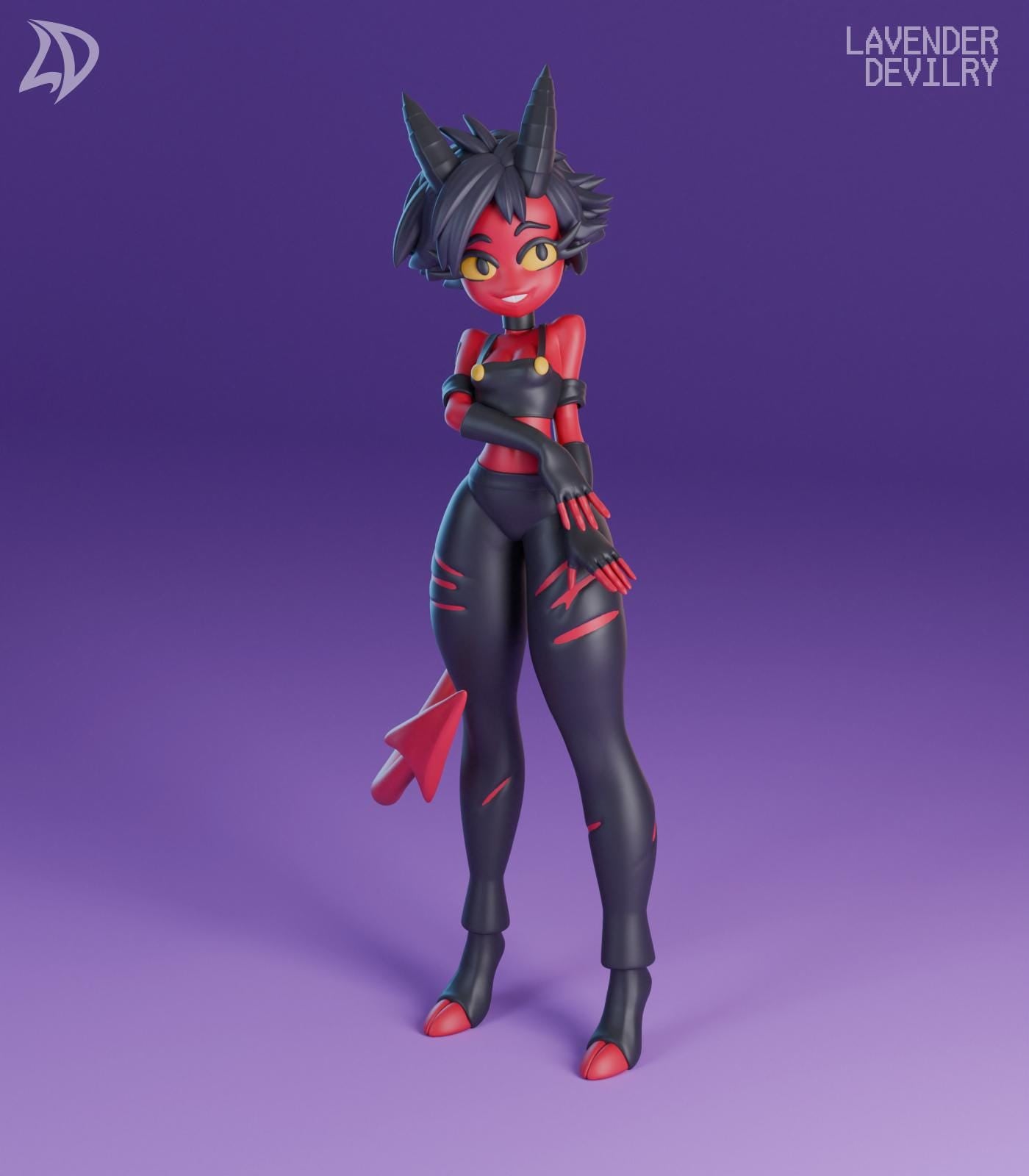 Mildred Knolastname Miniature - 28mm / 32mm / 36mm / 75mm - Lavender Devilry - Resin Printed Figure for D&D, TTRPGs and Board Games