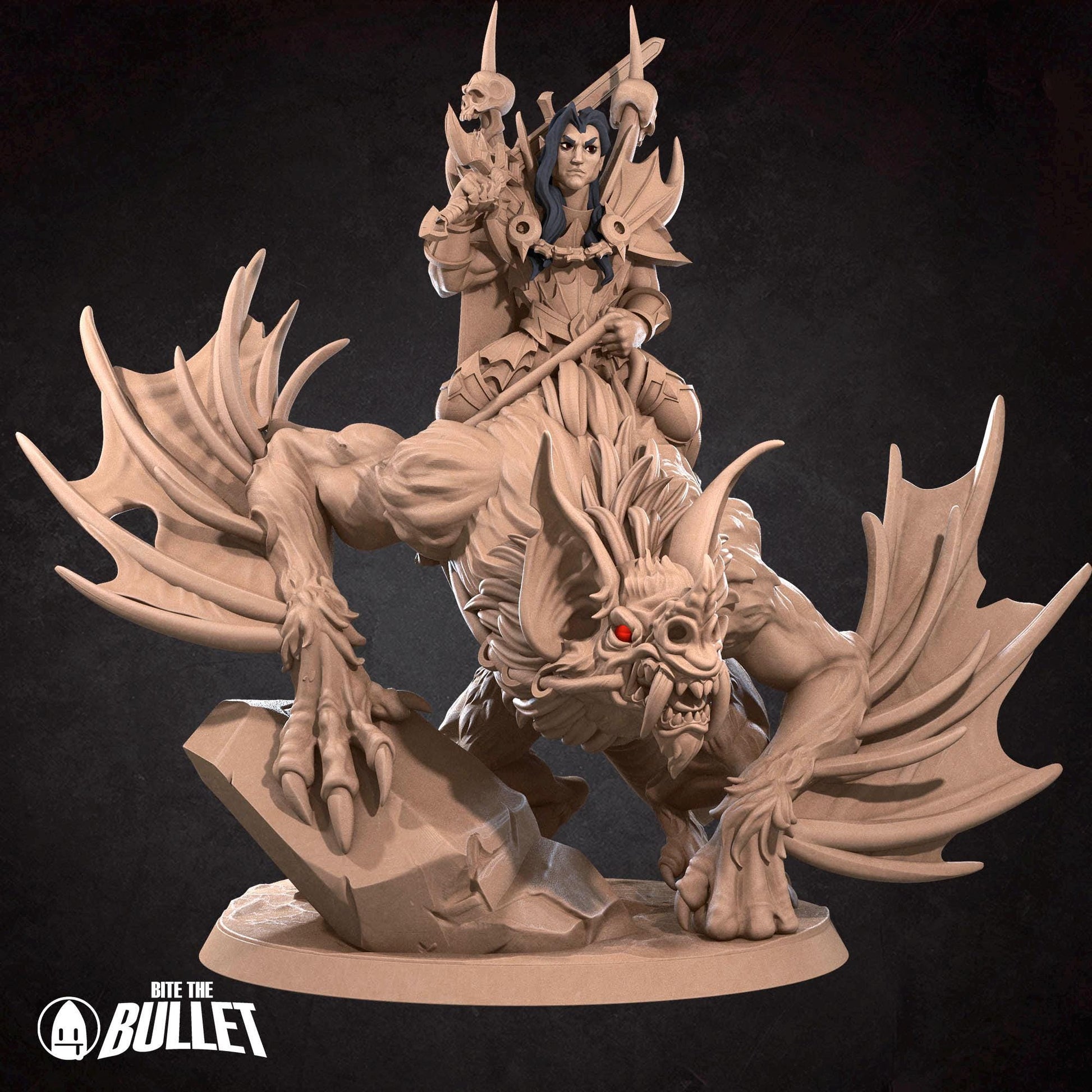 Vampire Commander Miniature - 28mm / 32mm / 36mm - Bite the Bullet - Resin Printed Figure for D&D, TTRPGs, and Board Games