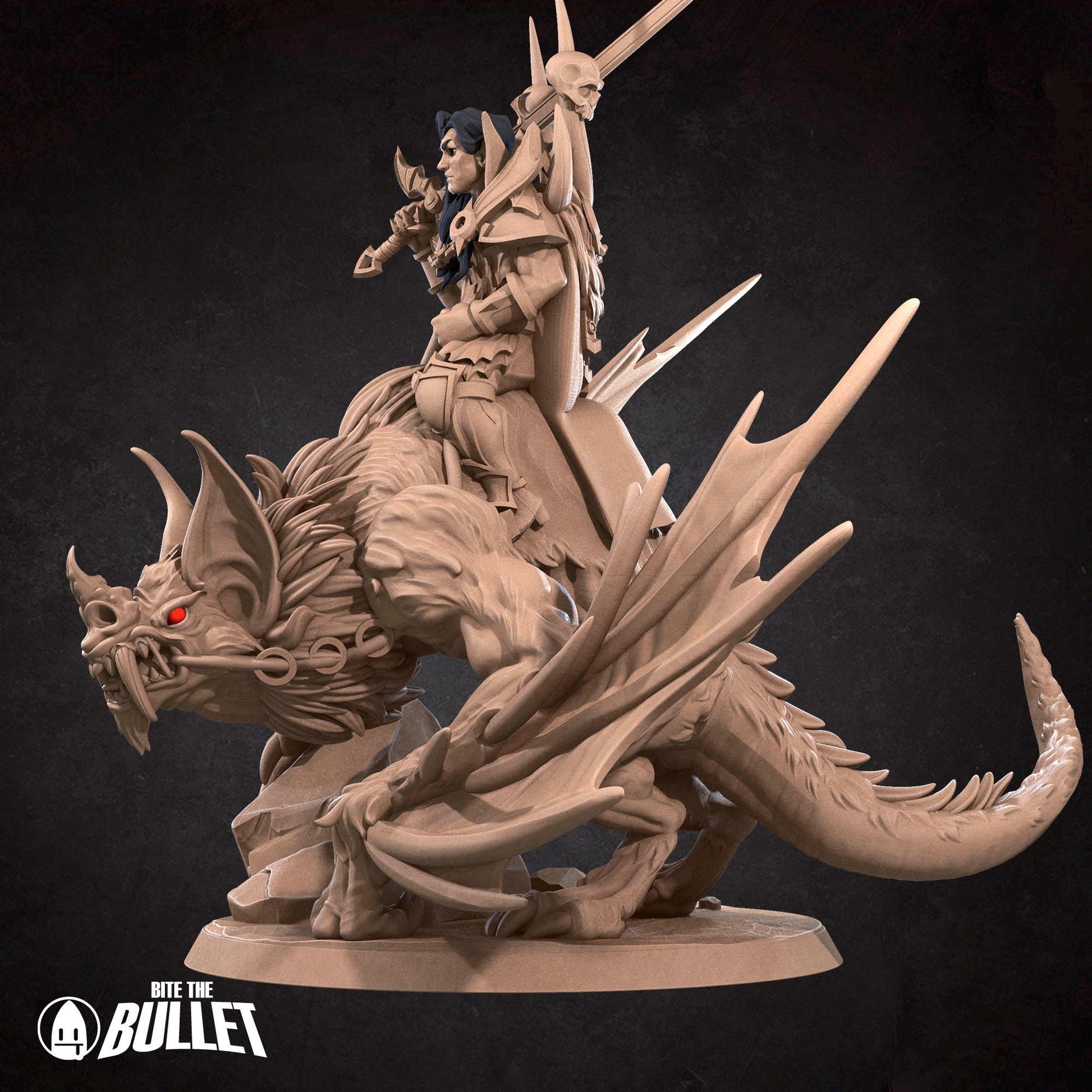 Vampire Commander Miniature - 28mm / 32mm / 36mm - Bite the Bullet - Resin Printed Figure for D&D, TTRPGs, and Board Games