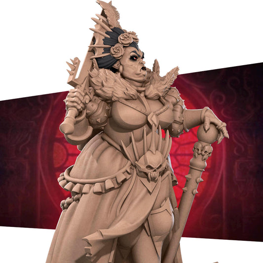 Vampire Countess Miniature - 28mm / 32mm / 36mm - Bite the Bullet - Resin Printed Figure for D&D, TTRPGs, and Board Games