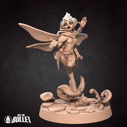 Pixie Cleric Miniature - 28mm / 32mm / 36mm - Bite the Bullet - Resin Printed Figure for D&D, TTRPGs, and Board Games
