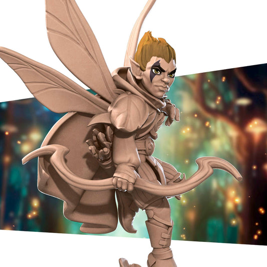 Pixie Ranger Miniature - 28mm / 32mm / 36mm - Bite the Bullet - Resin Printed Figure for D&D, TTRPGs, and Board Games
