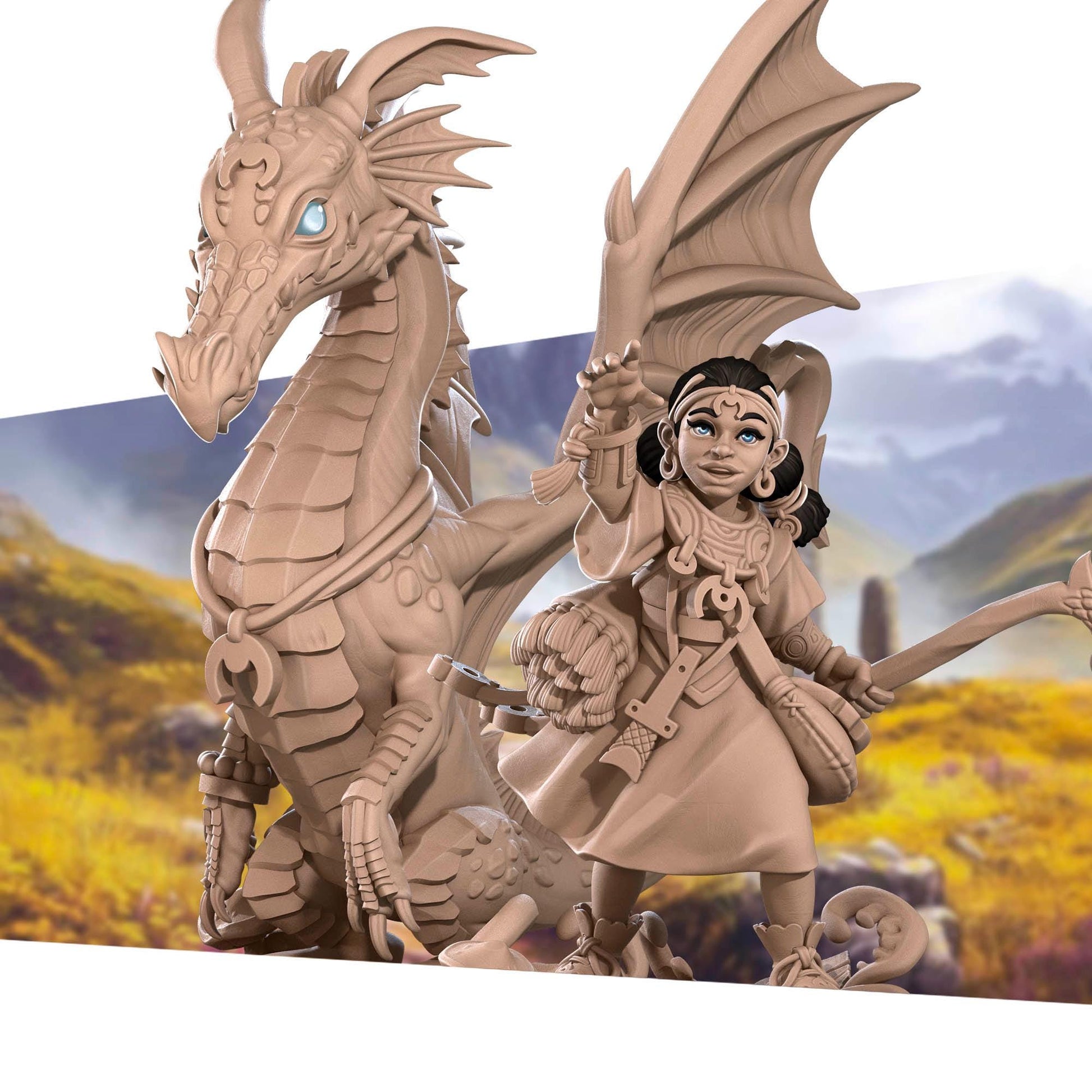 Human Summoner Miniature - 28mm / 32mm / 36mm - Bite the Bullet - Resin Printed Figure for D&D, TTRPGs, and Board Games