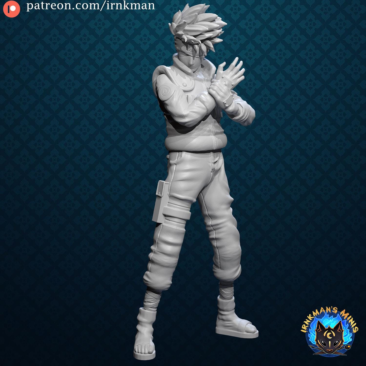Ninja Sensei Miniature - 28mm / 32mm / 36mm - Irnkman's Minis - Resin Printed Figure for D&D, TTRPGs, and Board Games