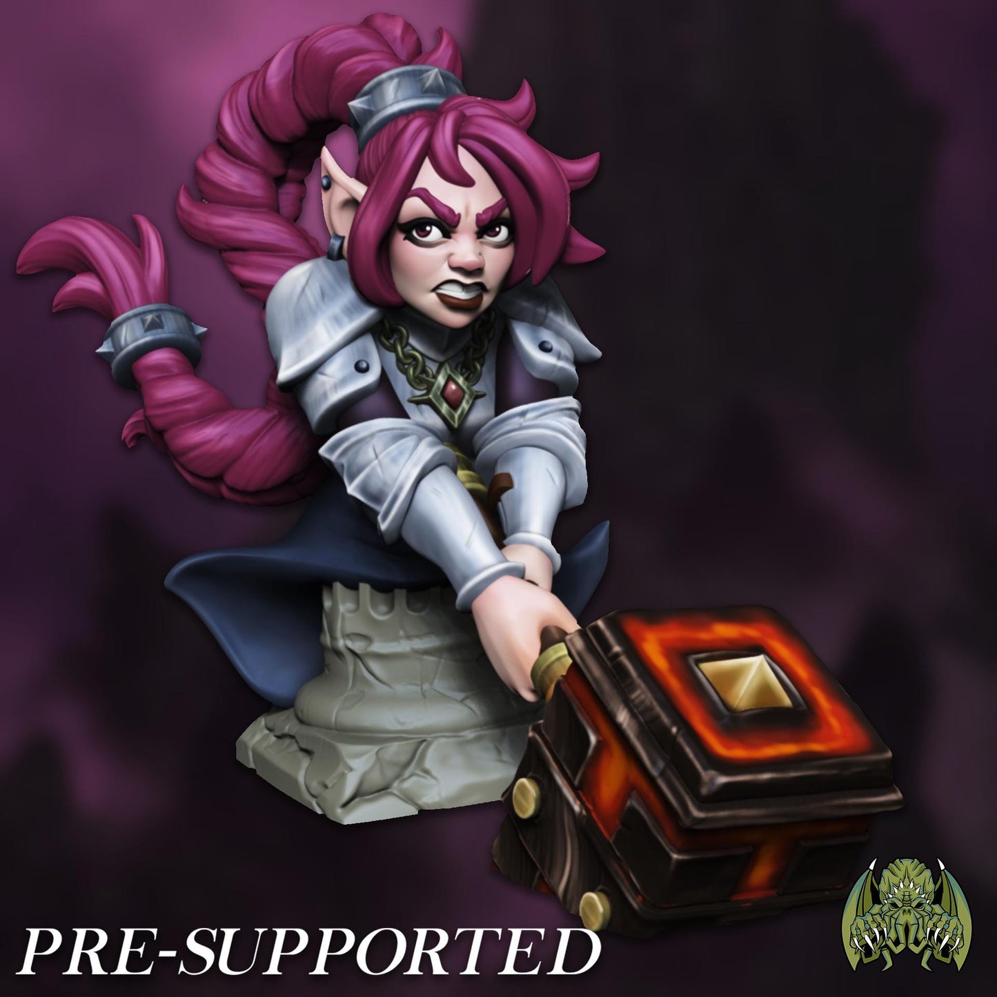 Tess Thunderfoot Miniature - 28mm / 32mm / 36mm / Diorama / Bust - Miniatures of Madness