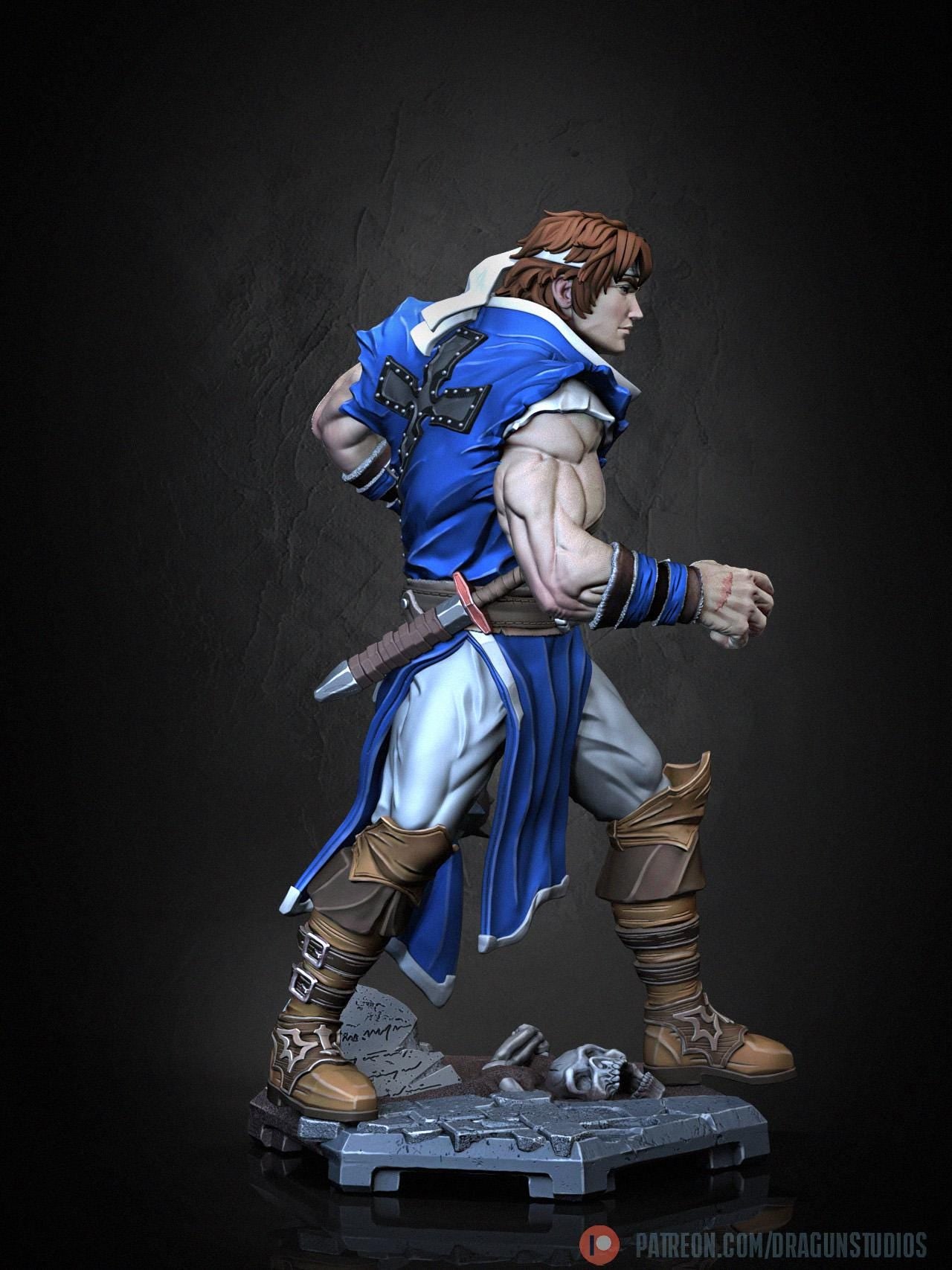 Vampire Vanquisher (Rondo Ver.) Miniature - 28mm / 32mm / 36mm / 100mm - DraGun Studios