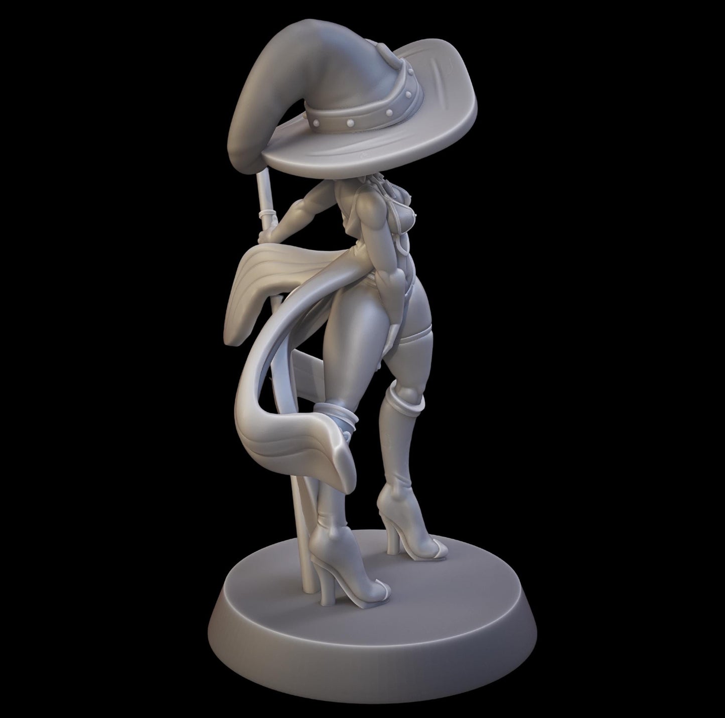 Heartbreaker Wizard Miniature - 28mm / 32mm / 36mm - Juancho's Minis - Resin Printed Figure for D&D, TTRPGs, and Board Games