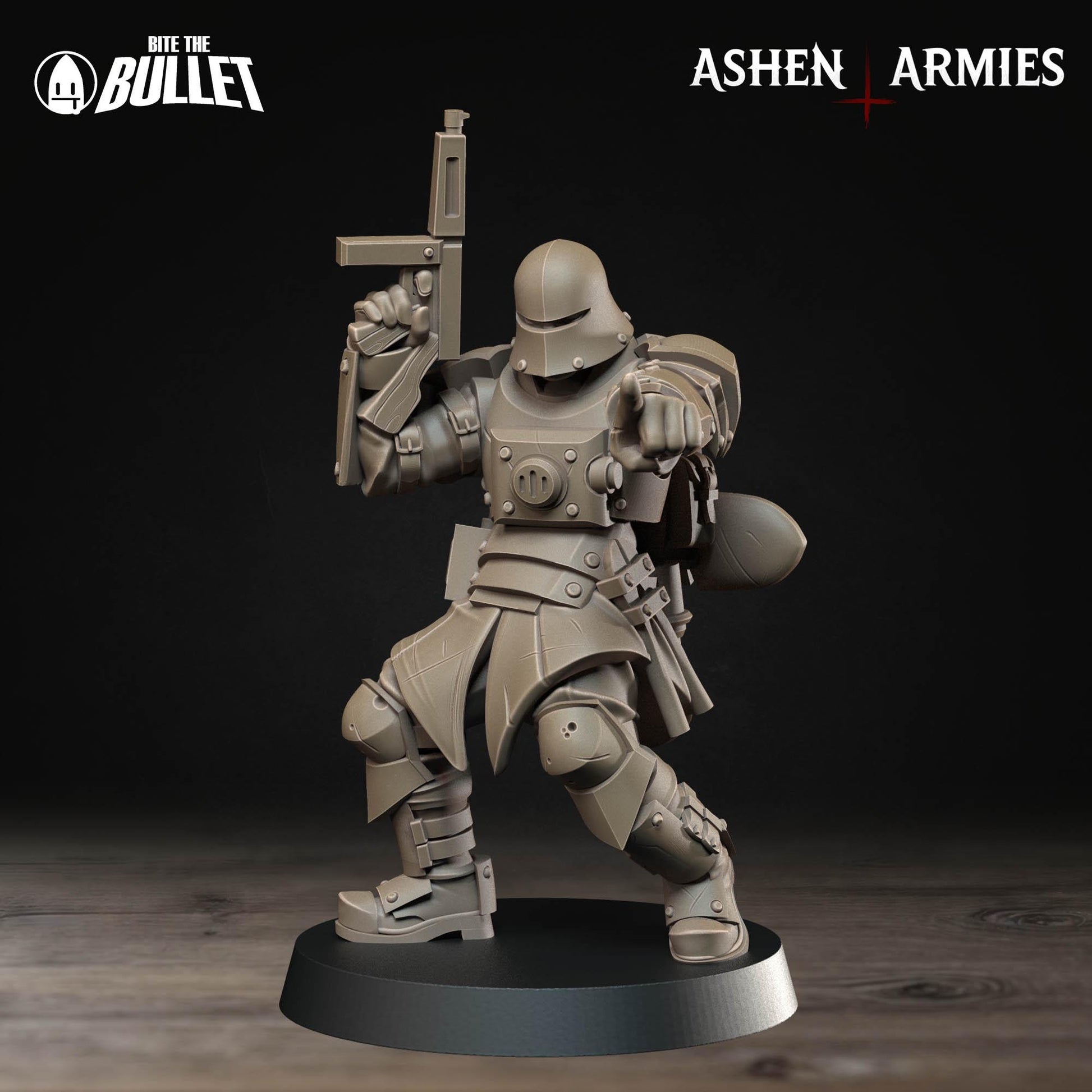 Sanctified Legion Combat Engineer Miniature - 28mm / 32mm / 36mm - Bite the Bullet - Resin Printed Figure for D&D, TTRPGs, and Wargaming