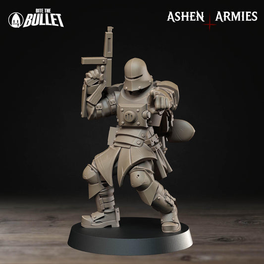 Sanctified Legion Combat Engineer Miniature - 28mm / 32mm / 36mm - Bite the Bullet - Resin Printed Figure for D&D, TTRPGs, and Wargaming