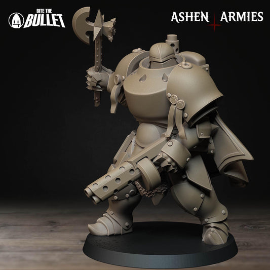 Sanctified Legion Heavy Infantry Miniature (Shotgun & Machinegun Variations) - 28mm / 32mm / 36mm - Bite the Bullet - Resin Printed Figure