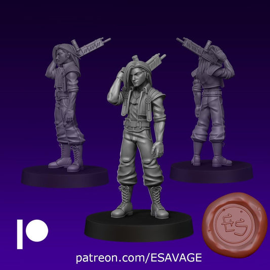 Desperado Miniature - 28mm / 32mm / 36mm / 75mm - Ethan Savage Studios - Resin Printed Figure for D&D, TTRPGs, and Board Games