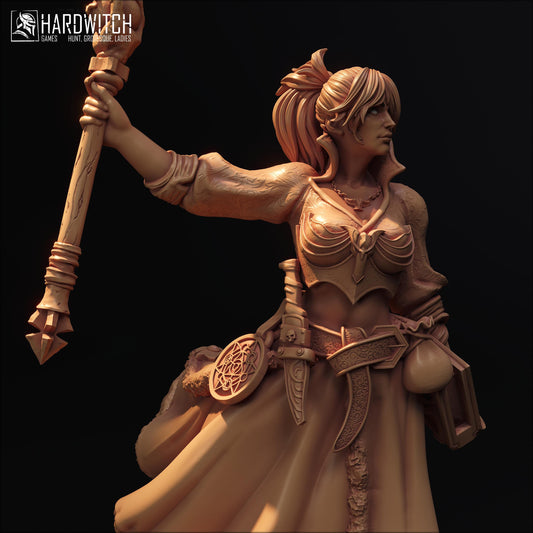 Valeria Stelisoara Miniature (Standard and NSFW) - 28mm / 32mm / 36mm / 75mm - HardWitch Games - Resin Printed Figure for D&D and TTRPGs