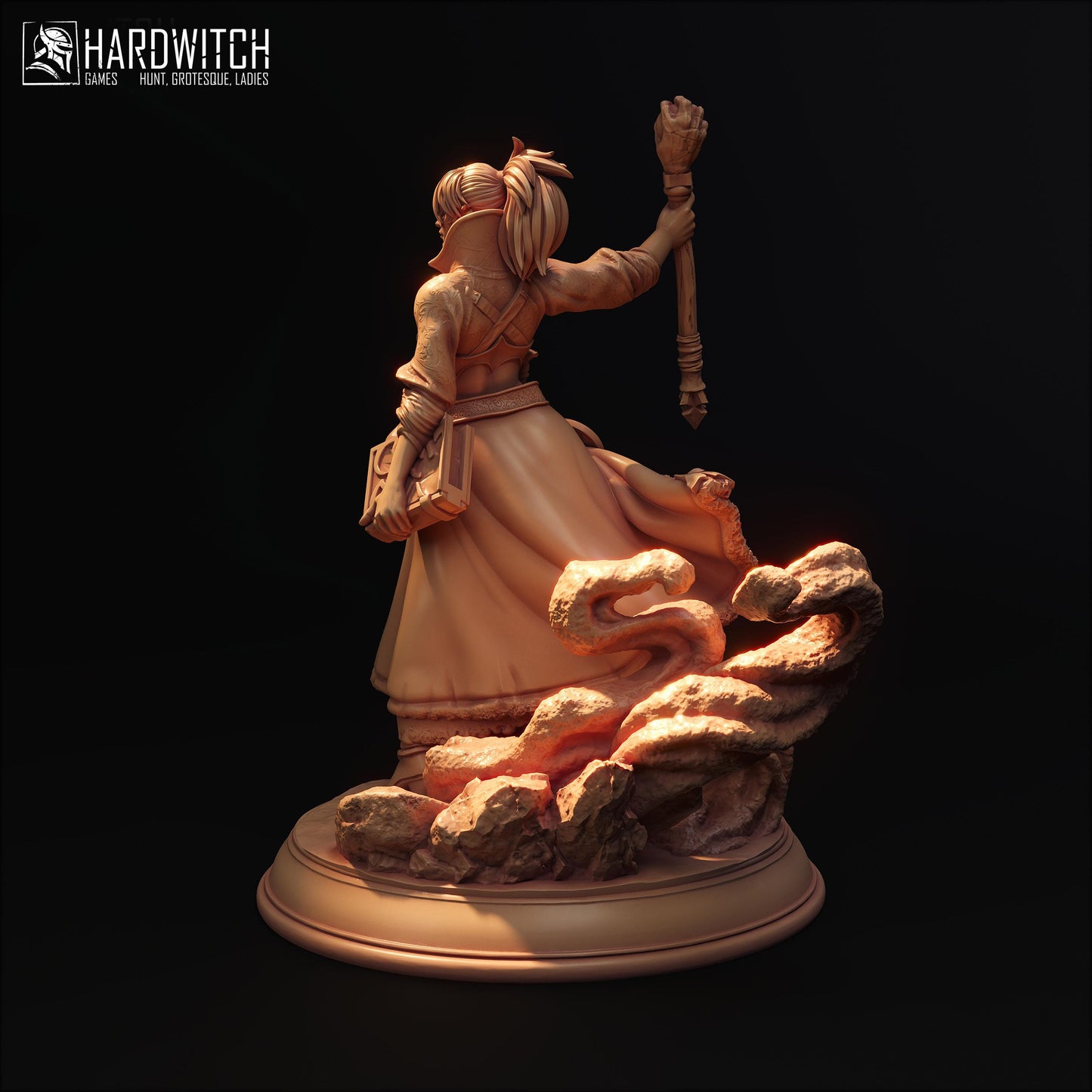 Valeria Stelisoara Miniature (Standard and NSFW) - 28mm / 32mm / 36mm / 75mm - HardWitch Games - Resin Printed Figure for D&D and TTRPGs