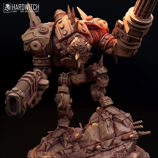 Bazaltar Hellfire Miniature - 28mm / 32mm / 36mm - HardWitch Games - Resin Printed Figure for D&D and TTRPGs