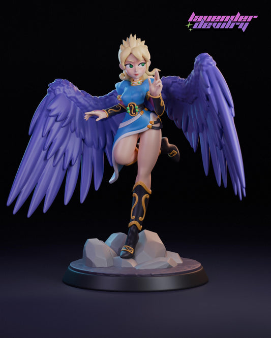 Nina Windia Miniature - 28mm / 32mm / 36mm / 75mm - Lavender Devilry - Resin Printed Figure for D&D, TTRPGs and Board Games