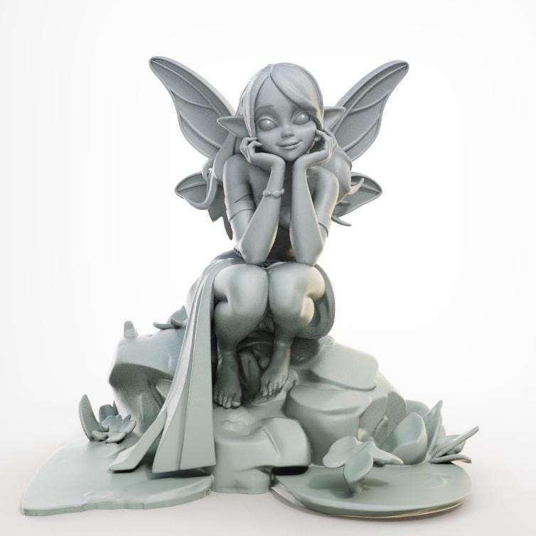 Legendary Lady Nyxira Miniature (Tiefling, Fairy, Succubus & Elf Variations) - 28mm / 32mm / 36mm / 75mm - Female Miniatures -