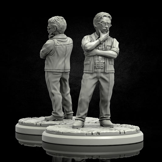 Reporter Miniature - 28mm / 32mm / 36mm - Adaevy Creations - Resin Printed Figure for Arkham Horror, Unfathomable, TTRPGs, and Board Games