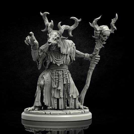 Ghoul Priest Miniature - 28mm / 32mm / 36mm - Adaevy Creations - Resin Printed Figure for Arkham Horror, Unfathomable, TTRPGs & Board Games