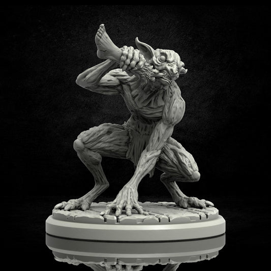 Flesh Eater Miniature - 28mm / 32mm / 36mm - Adaevy Creations - Resin Printed Figure for Arkham Horror