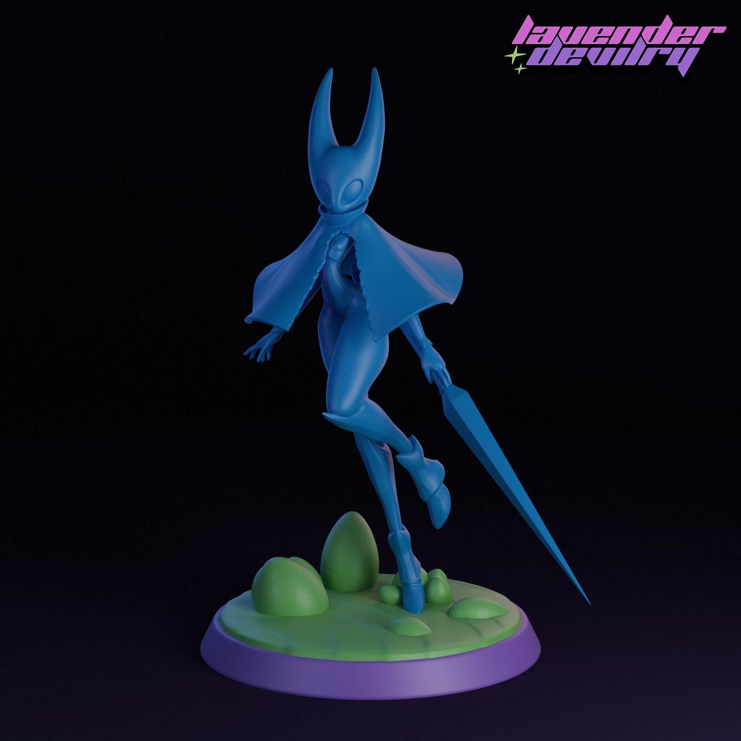 Delayed Damsel Miniature - 28mm / 32mm / 36mm / 75mm - Lavender Devilry - Resin Printed Figure for D&D, TTRPGs and Board Games