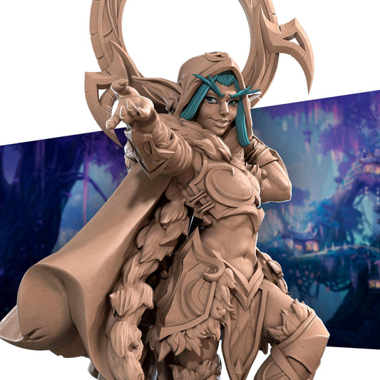 Night Elf Rogue Eve Miniature - 28mm / 32mm / 36mm - Bite the Bullet - Resin Printed Figure for D&D, TTRPGs, and Board Games